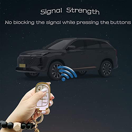 Rfsrz For Jeep Key Fob Cover,Soft Full Protection Key Shell Case Compatible With Jeep Grand Cherokee Renegade Chrysler Dodge Charge Durango Challenger Smart Key Protector Holder Accessories #TOP2
