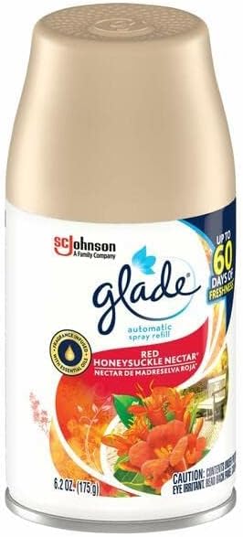 Glade Red Honeysuckle Nectar Automatic Spray Refill 6.2oz, 4pk