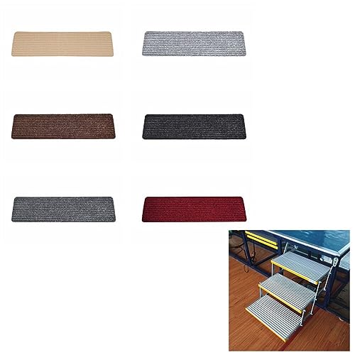 Alfombra rectangular para escalones de casa rodante que soluciona resbalones en escaleras 4