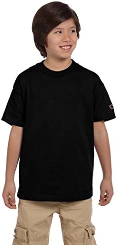 Champion Camiseta juvenil sem etiqueta de 173 g