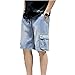 Produktbild NOBRAND Sommer Neue Shorts Herren Casual Arbeitskleidung 5-Punkt Jeans Shorts Gr. 5X-Large, FFF