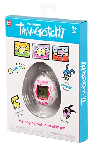 Tamagotchi Electronic Game, White/Pink #TOP3
