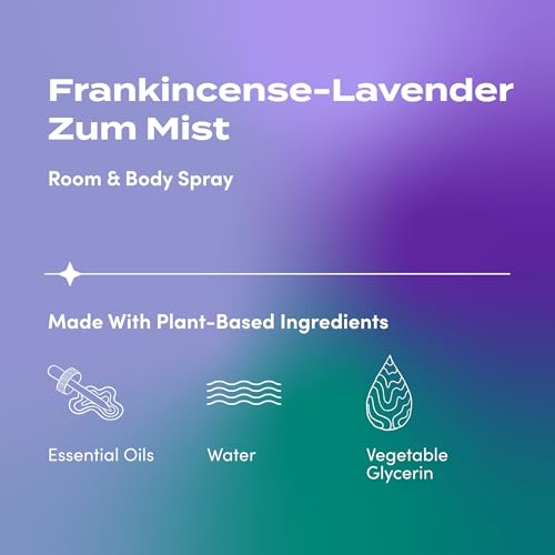Indigo Wild Zum Mist Aromatherapy Spray, Frankincense-Lavender, 4 Fluid Ounce - Image 3