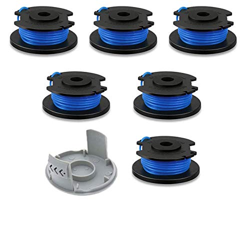 LEIMO 0.065 String Trimmer Spool Line for Ryobi One+ AC14RL3AÂ , 0.065" Autofeed Replacement Spools for Ryobi 18V, 24V, and 40V Cordless Trimmers (7 Pack)