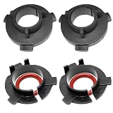 H7 LED Headlight Bulb Retainers Adapters Holders Sockets for Hyundai Veloster Genesis Coupe Kona Santa Fe...