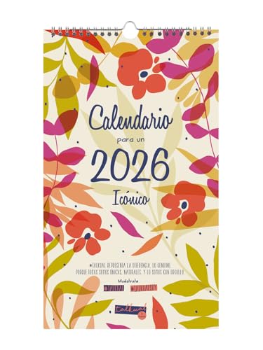 Finocam - Calendario de pared 2026 Mes Vista Enero - Diciembre (12 meses) | Calendario 2026 para anotar | Planificador mensual Talkual - Basic - Español
