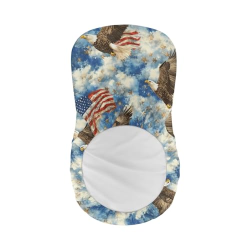 Image of American Eagle Bar Stool Covers for Dinning Room Chairs Set of 4 Bar Stool Covers Waterproof Slip Resistant Dining Room Seat Cover Universal Size