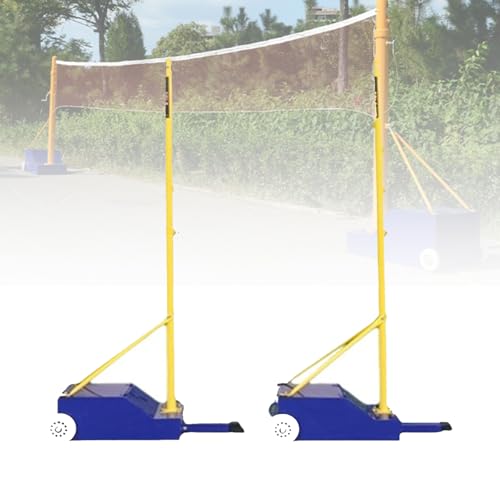 Poteaux de volley et badminton réglables à base de 80kg stable pour la cour