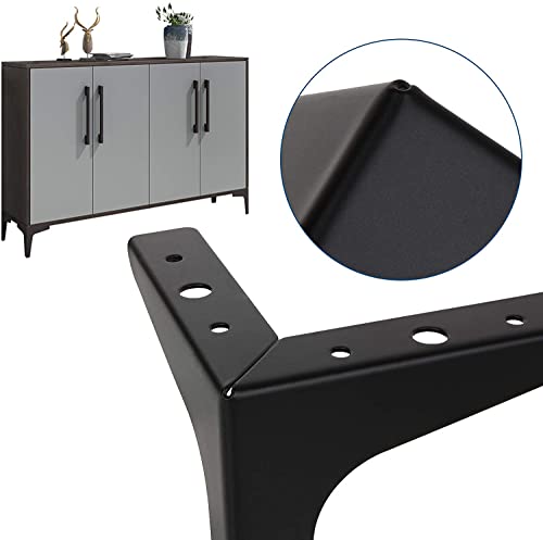 Acrux7 4 Inch Metal Furniture Legs Set Of 12 Modern Style Black Furniture Legs Triangle Couch Legs Sofa Legs Diy Replacement Legs For Cabinet Dresser Chair Table Dresser Ottoman Cupboard #TOP3