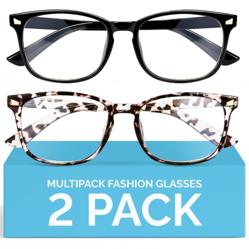 Image of MIGSIR Blue Light Blocking Glasses for Computer Gaming, Fashion Fake Helps Reduce Screen Fatigue Eyeglasses for Women Men