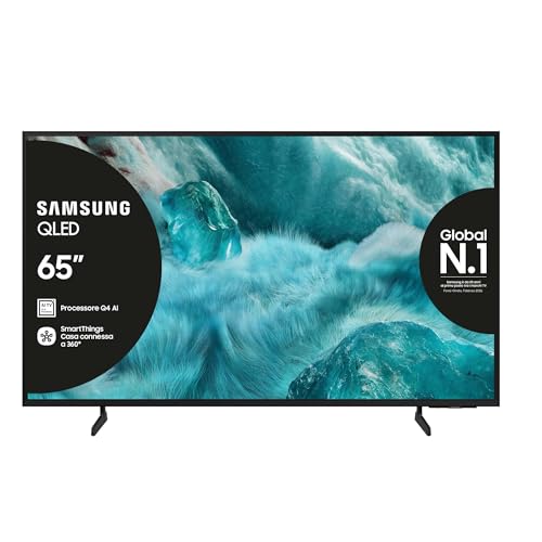 Samsung Qled 4K Vision Ai Smart Tv 65'' Qe65Q7F5Auxzt, Q4 Ai Processor, 4K Upscaling, 100% Di Volume Colore Con Quantum Dot, Knox Security, Pacchetto 