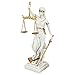 Design Toscano Thémis Dame Aveugle de la Justice Statue Cadeau pour Avocat, 33 cm, résine de marbre, blanc