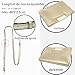 Milisente Bolso Fiesta Dorado Mujer Elegante Bolso de Mano Cuadrado con para Bodas Imagen de Milisente Bolso Fiesta Dorado Mujer Elegante Bolso de Mano Cuadrado con para Bodas