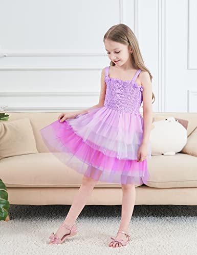 Toddler Baby Girls Layered Tutu Dress Sleeveless Princess Tulle Sundress For Wedding Birthday Party 2-6T #TOP3