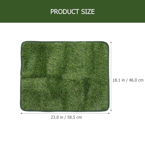 Image of Decorative Pet Pee Pad 27.7 Inch Wear-Resistant Artificial Grass Mat for Puppy Training Indoor Outdoor Use Mat Accessory