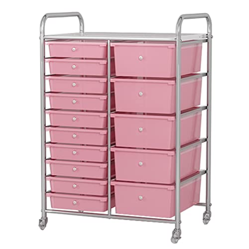 Carrito rodante con ruedas, multiusos para manualidades, oficina, hogar y salón, elegante ahorro de espacio, diseño versátil para una organización eficiente