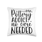 Kiln It Funny Sayings for Pottery Men Stoneware Artistry Defined Throw Pillow, 16x16, Multicolor