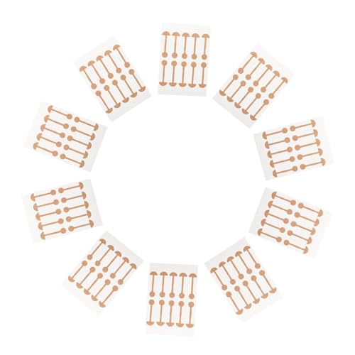 WATIIFUFU 10 Piezas Uds Tiras Nasales Elásticas y Autoadhesivas para Moldear Alas Nariz Parche Suave y Cómodo para Nasal Corrector para Narices Anchas Suministros para Moldeo