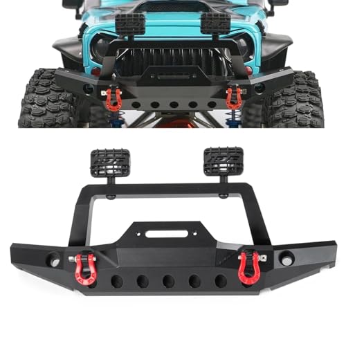 Luces para RC y parachoques metálico para rutas nocturnas de Crawler 1/10 TRX4 6