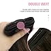 YoungSee Weft Hair Extensions Brown Balayage Straight Weft Hair Extensions Human Hair Ombre Sew in Extensions Dark Roots to Medium Brown Highlights Remy Hair 20Inch 100G