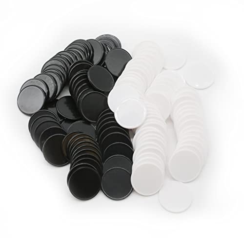 HAKITAROOM black and white opaque plastic counters