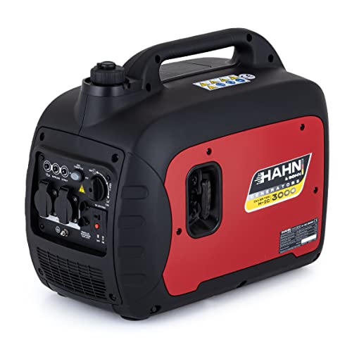 Hahn & Sohn Inverter H IG 3000 Generador de electricidad Gasolina | Generador de energía silencioso con tecnología inverter