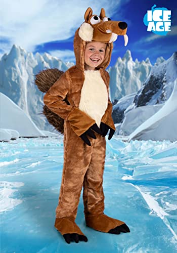 Disfraz infantil Scrat Ice Age con capucha y garras miniatura 2