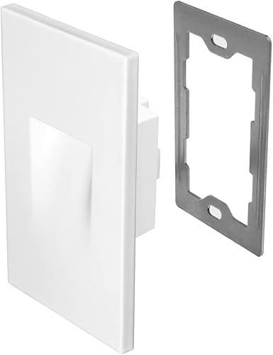 Miniatura 6 de Maxxima Luz de paso LED vertical luz de escalera para interiorexterior 3 CCT color seleccionable 3000K 4000K 5000K 150 lúmenes blanco paquete de 2