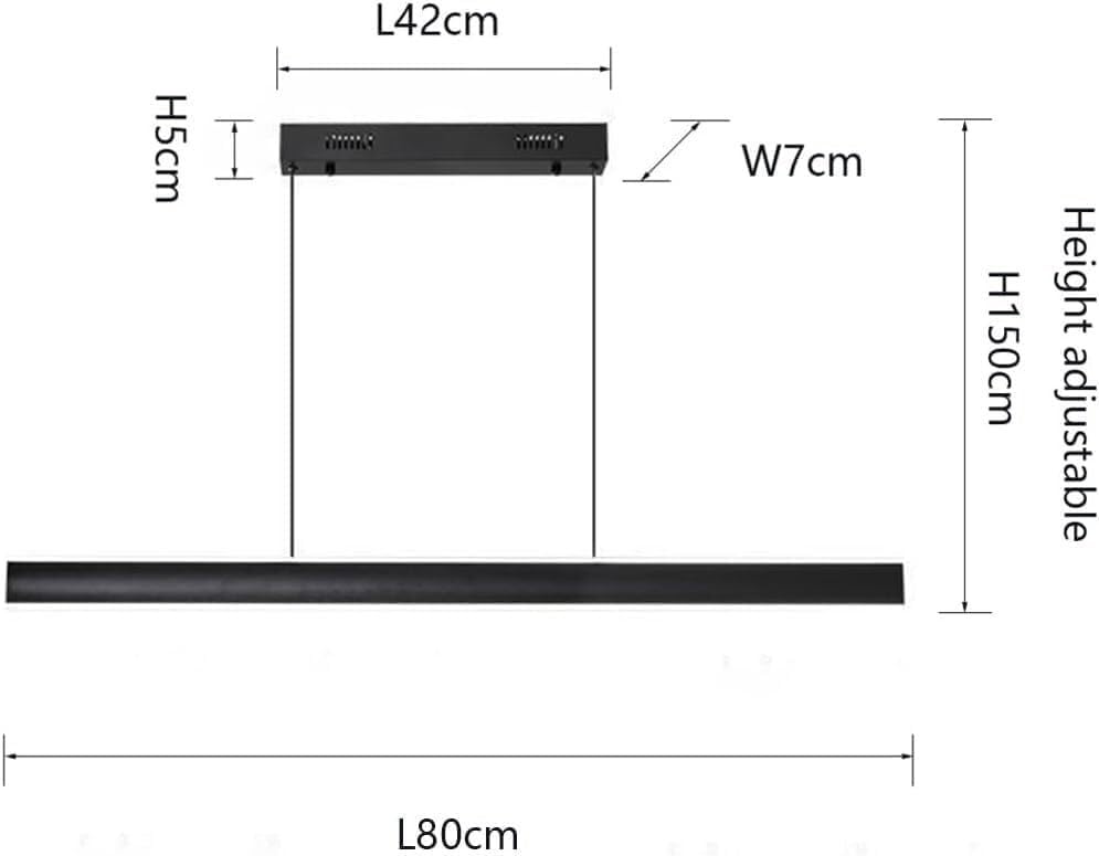 Lampe à suspension LED LWX dimmable avec télécommande pour table à manger - 4