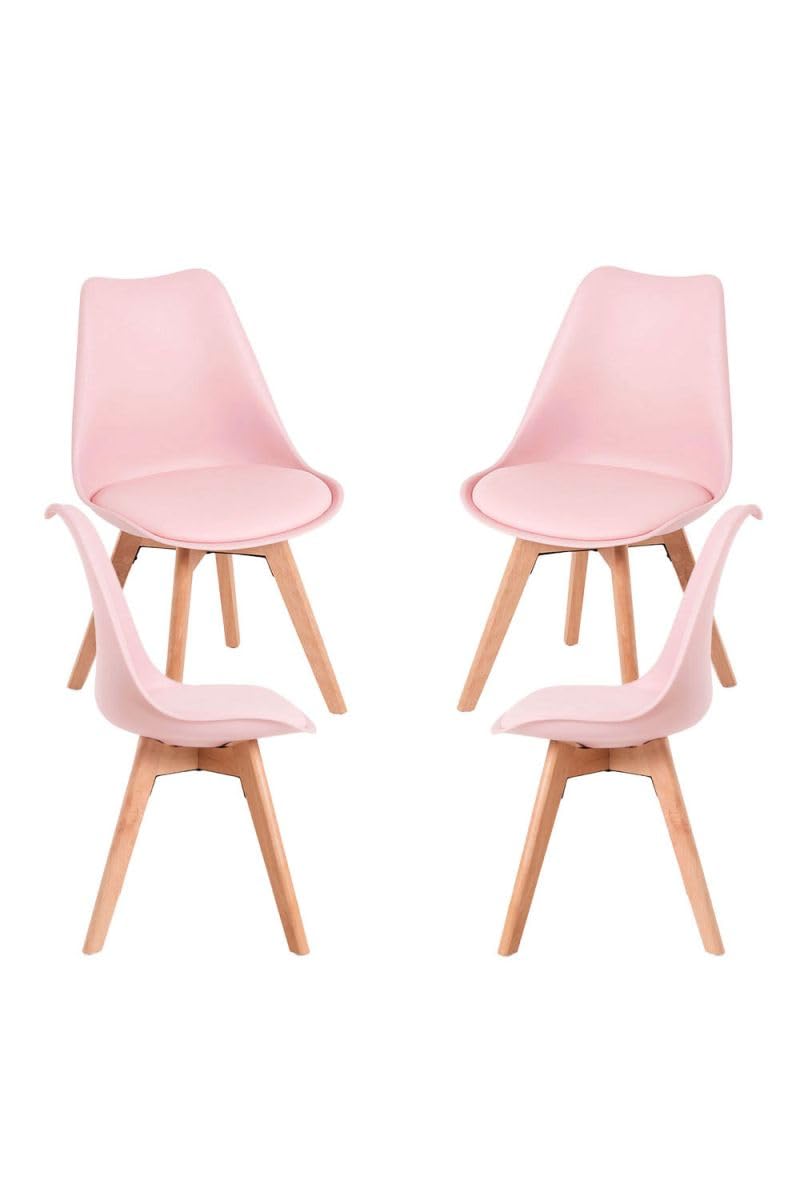 Regalos Miguel - Packs Sillas Comedor - Pack 4 Sillas Synk Basic - Rosa