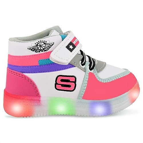 Image of Hooh Kids Unisex Fashionable LED Lights Unisex Sneakers and Walking Shoes for Boys and Girls of Age 2 Years to 10 Years