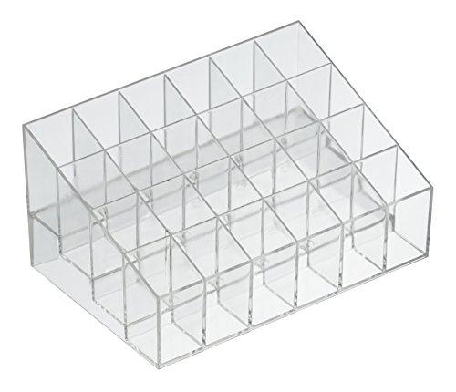 TRIXES Transparentes Kästchen zur Aufbewahrung von Make-Up, Lippenstift und Kosmetik