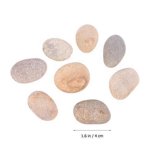 Healifty 8Pcs Painting Rocks Childrens Drawing Painted Rocks Stones Cartoon Creative Stones Hand-Painted Diy Polishing Pebbles - 1-3Cm (Mixed Color) #TOP7