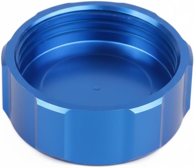 Motorcycle CNC aluminium alloy Front Brake Fluid Reservoir Protection Cover and Reservoir cap sock Compatible With GSX-R Gsxr 600 750 1000 GSX-R750 gsx-r600 gsxr1000 (Blue)