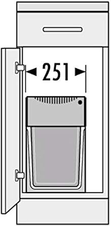 Kitchen Cabinet Double Waste Bin HAILO Tandem 30L Under The Sink Waste sorter 2 x 15 liters