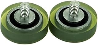 1 Pcs Diameter 18mm, M4 Screw, PU Polyurethane Bearing with Stainless Steel Screw, Rubber-Coated Soft Pulley/Roller, Guide Wheel