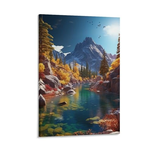 Impression sur toile et tableau déco murale maison 50x75 cm IAEXFGHJZ