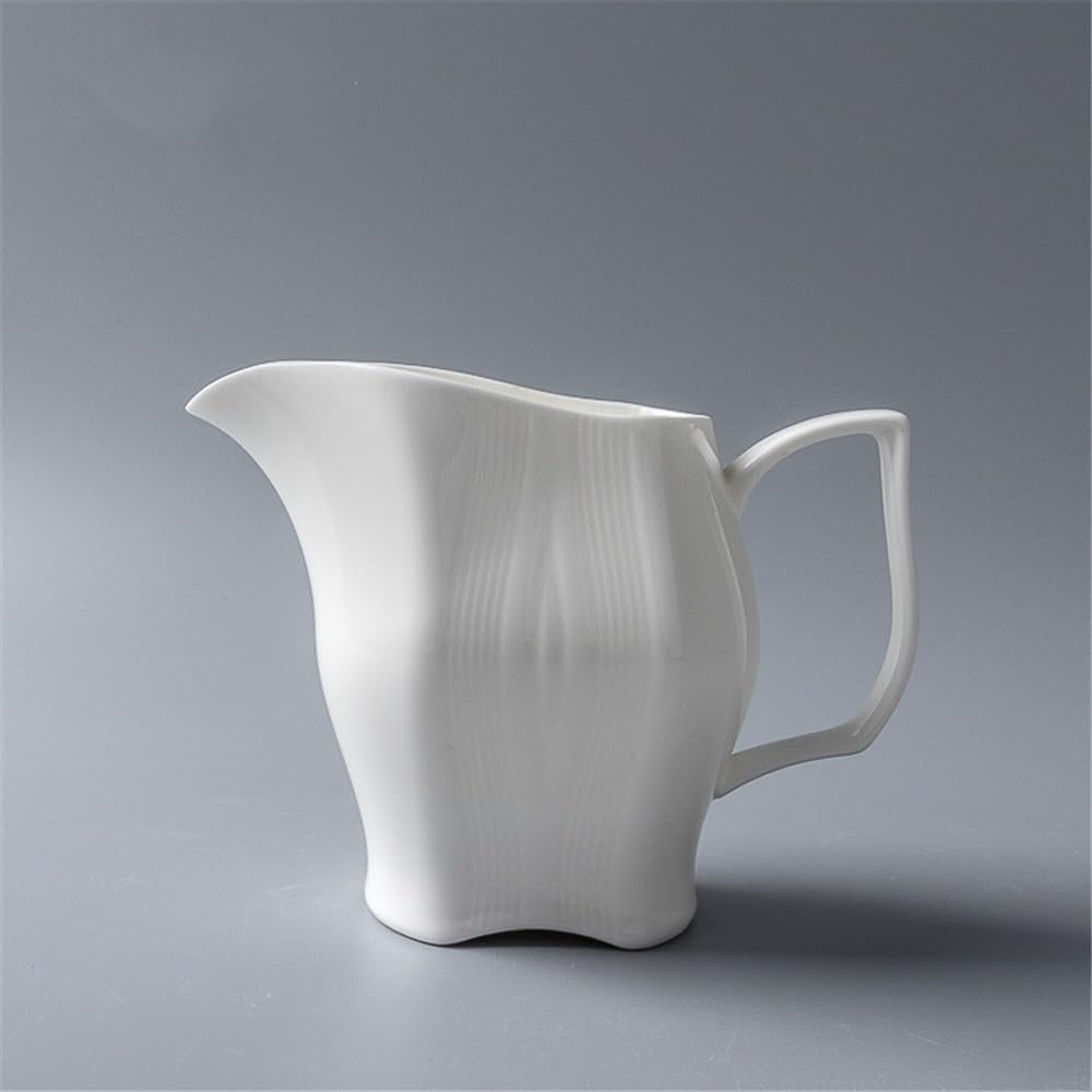 Brocca per latte, salsiera, tazza per acqua, brocca per panna, caffè, zucchero e salse, 300 ml, in ceramica con manico, ideale per il Giorno del Ringraziamento, per riscaldare, per condire insala