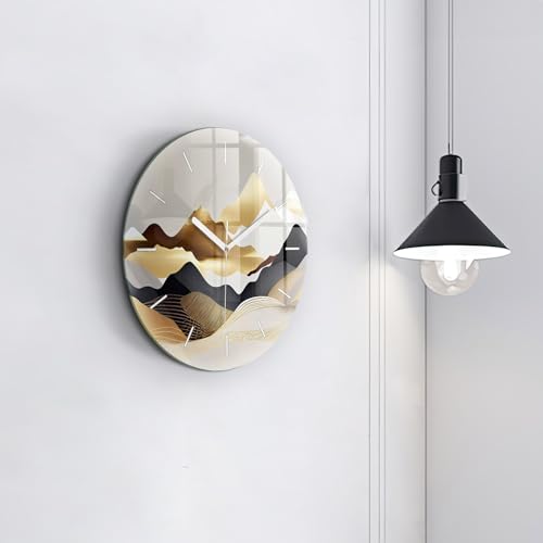 Horloge murale en verre de qualité supérieure Wallfluent 30 cm - 4