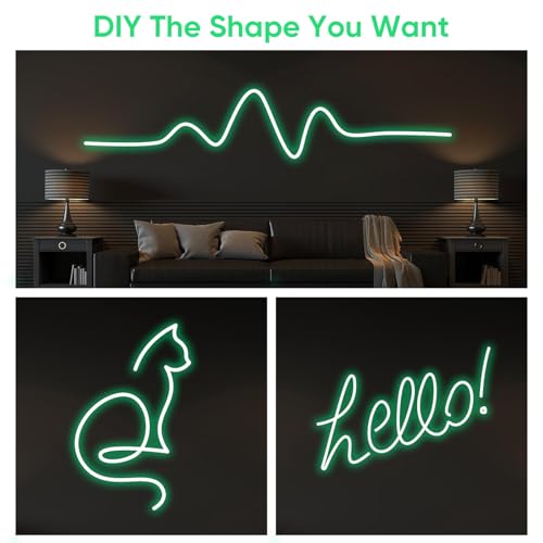 Tira LED flexible 5m con enchufe US color verde miniatura 6