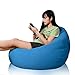 Produktbild FBKPHSS Highback Sitzsackbezug, für Kinder und Erwachsene Sitzsack Soft Comfy Seat Lounger Schonbezug für die meisten Sitzsack Sofa Ohne Füllstoff,Sky Blue,23.6 * 27.5 in