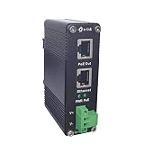 E-link Hardened Industrial Gigabit PoE+ Injector, 12~48V Input PoE+ Adapter, IEEE802.3af/at 30W Outp