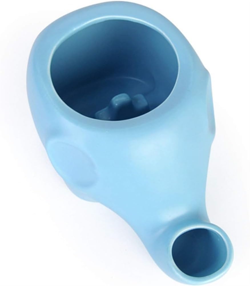 Reagar, fontana d'acqua in ceramica per gatti con vetro Bttle da 500 ml, erogatore automatico di acqua per animali domestici, ultra-silenzioso, a forma di elefante, fontanella per gatti e cani, non
