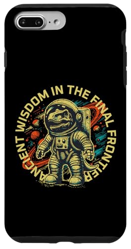 Funny Space Dinosaur Astronaut Cosmic Adventure �X�}�z�P�[�X iPhone 7 Plus/8 Plus �p