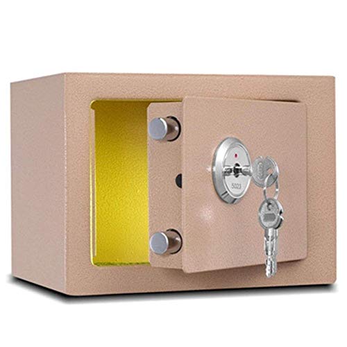 Coffre-fort en acier pour bijoux et espèces de 23x17 cm