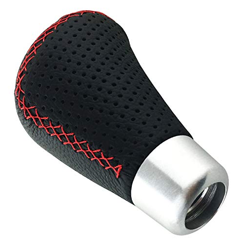 Abfer Shifter Knobs 5 Speed Manual Stick Shift Handle Leather Gear Shifting Knob For Car Transport Vehicles, Black #TOP3