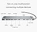Produktbild 10 in 1 Dockingstation Hub für Typ C Schnittstelle Notebook, Aluminium Legierung 10 Anschlüsse Dock mit USB 3.0/TF/Micro SD/SD/MMC/HDMI/Gigabit Netzwerk/VGA/usb-c (PD)/Audio Ausgang für MacBook