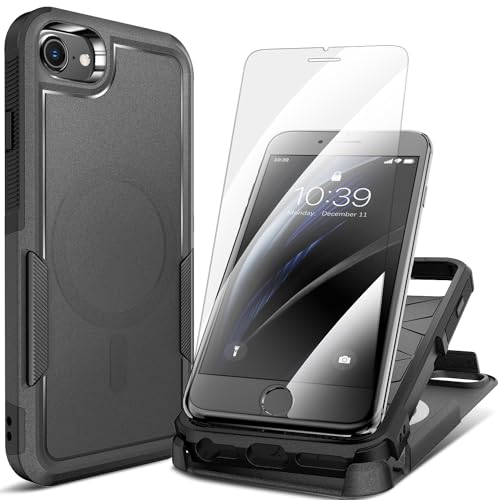 MHYALUDO iPhone SE  3  2022/ 2  2020 P[XAiPhone 8/7 P[XA2X KXXN[veN^[tA360° t{fBϏՌAϗAn[h PC & \tg TPU 2 in 1