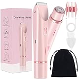 Darmave Shaver Trimmer, Silky Glow 2 in 1 Body Shaver, Glow Aura Womens Shavers 2 in 1, Bikini Trimmer for Women, Silk Glide Pro Rechargeable Shaves Razors