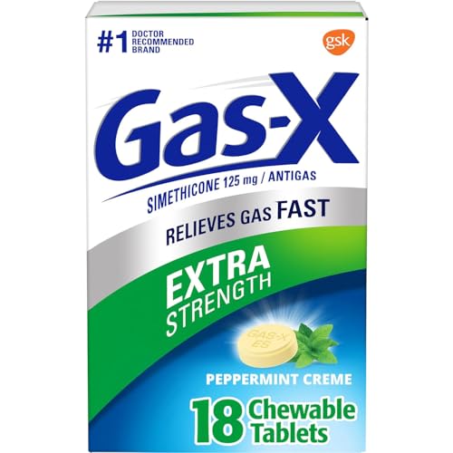Gas-X Chewable Tablets-Peppermint Creme-18 ct.